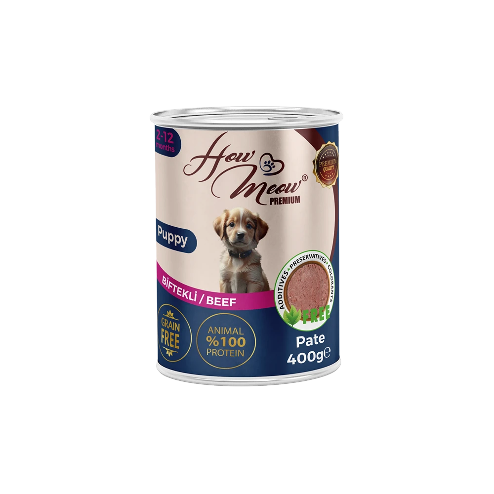 How Meow Pate Yavru Köpek Maması Biftekli