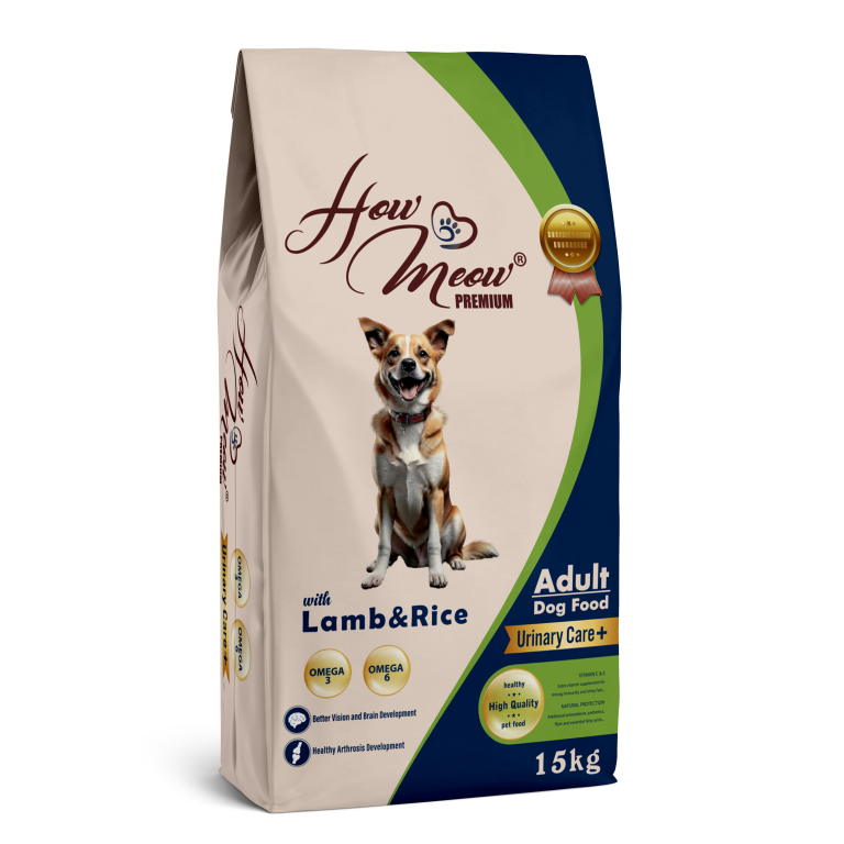 How Meow Yetişkin Köpek Maması Kuzulu ve Pirinçli