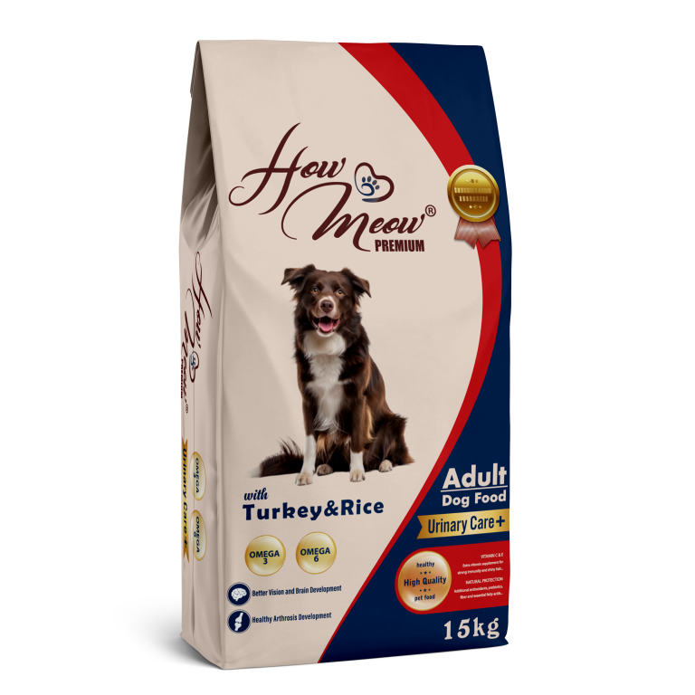 How Meow Yetişkin Köpek Maması Hindili ve Pirinçli