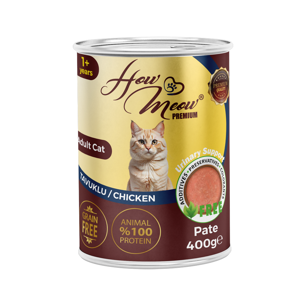 HowMeow Yetişkin Kediler için Tavuklu Pate Tam Yaş Mama